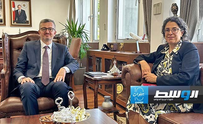 خوري تستعرض مع مسؤول تركي المستجدات السياسية في ليبيا