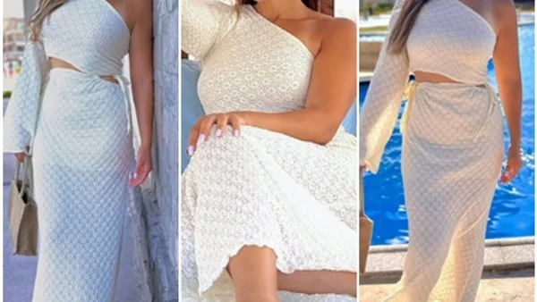 بالأخضر.. هلا السعيد بإطلالة صيفية بالعلمين تشعل السوشيال ميديا