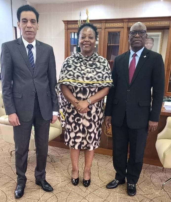 السفير المصري يلتقي مع وزير خارجية جمهورية غينيا الاستوائية