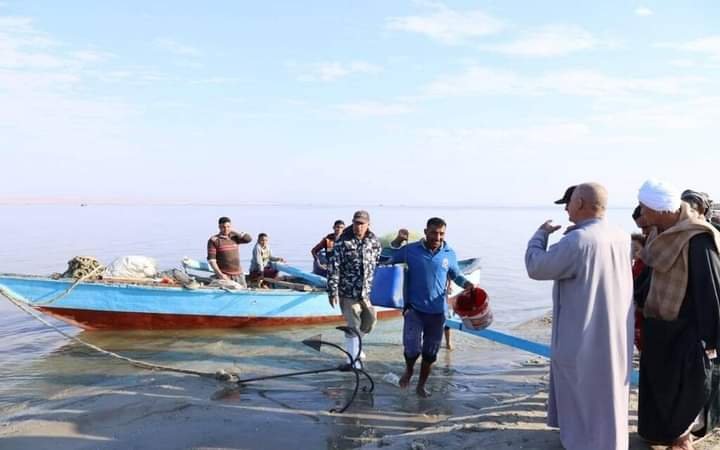 بعد انقطاع دام سنوات.. افتتاح موسم الصيد في بحيرة قارون