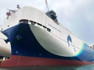 ميتسوبيشي لبناء السفن تطلق سفينة Trans Harmony Emerald العاملة بالغاز المسال