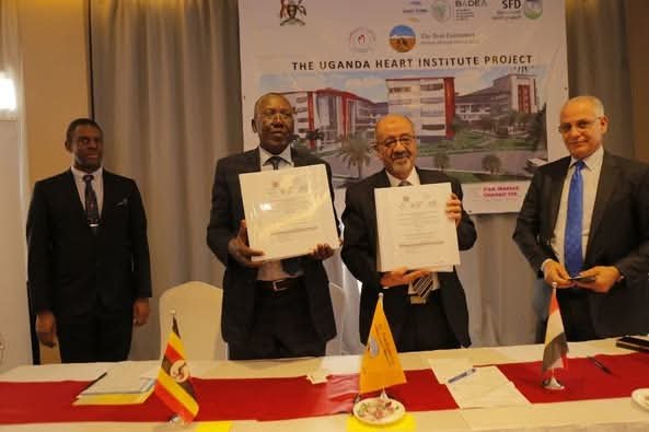 المقاولون العرب توقع عقد إنشاء معهد القلب فى أوغندا