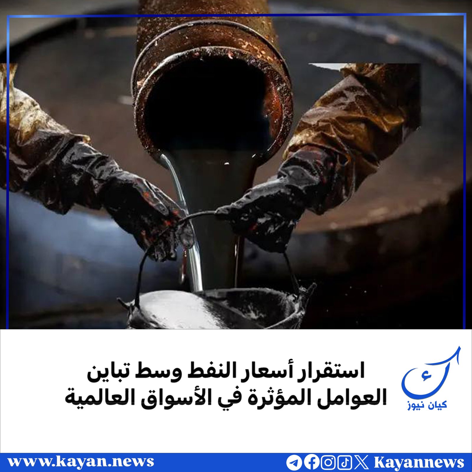 استقرار أسعار النفط وسط تباين العوامل المؤثرة في الأسواق العالمية