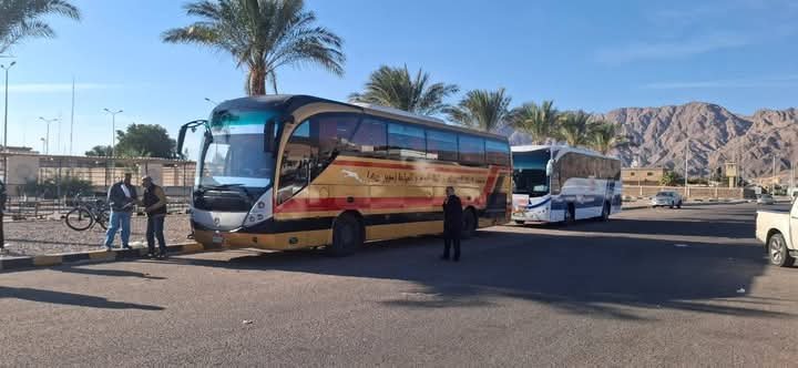 مغادرة ثاني فوج من السوريين العائدين لبلادهم عبر ميناء نويبع البحري