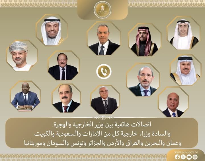 اتصالات مكثفة بين وزير الخارجية ونظرائه العرب لتنسيق المواقف بشأن القضية الفلسطينية
