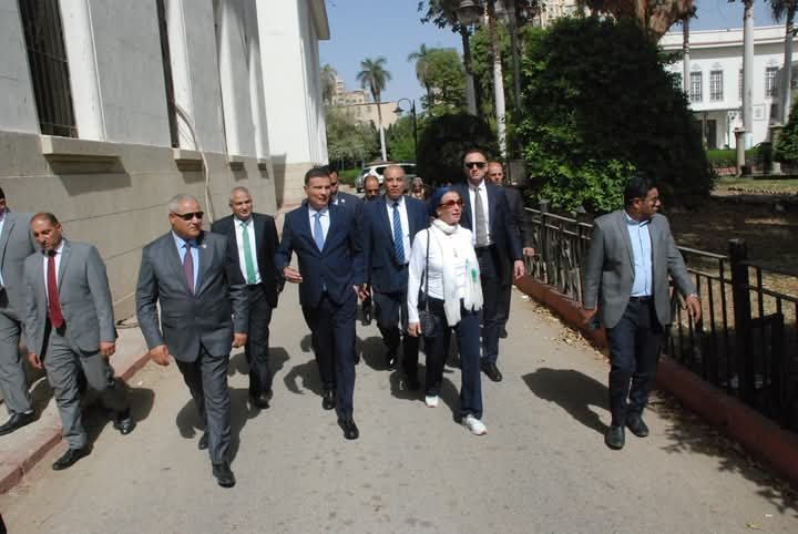 وزيرا الزراعة والبيئة والمدير الإقليمي للفاو يتفقدون المتحف الزراعي بالدقي استعدادًا لمعرض زهور الربيع