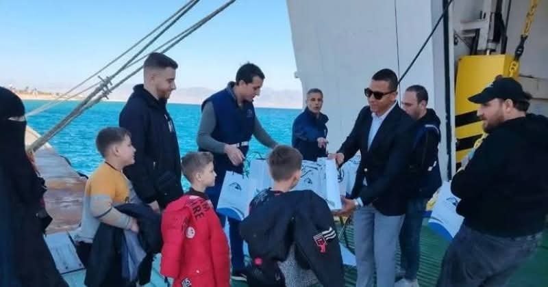 4550 مواطنًا سوريًا يغادرون عبر ميناء نويبع إلى وطنهم خلال 6 أشهر