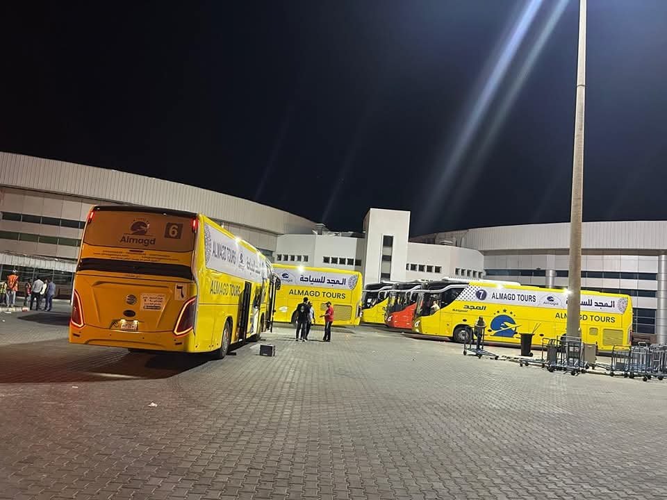 وصول 132 حاج من حجاج البر و3 باص حج عبر ميناء نويبع على متن العبارة “سينا”